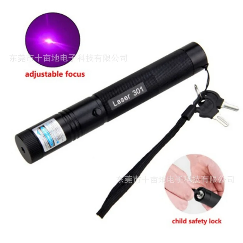 purple Фиолетовый 5 МВт высокой мощности 532nm 301 зеленый красный лазерный фонарика лазерной ручки продажи пол песочница инструкция Лазерная лампа - Цвет: purple