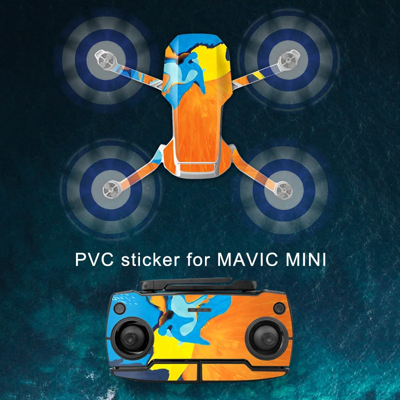 Водонепроницаемый ПВХ защитная Пленка Наклейки Комплект для DJI MavicMini Drone и распродажа