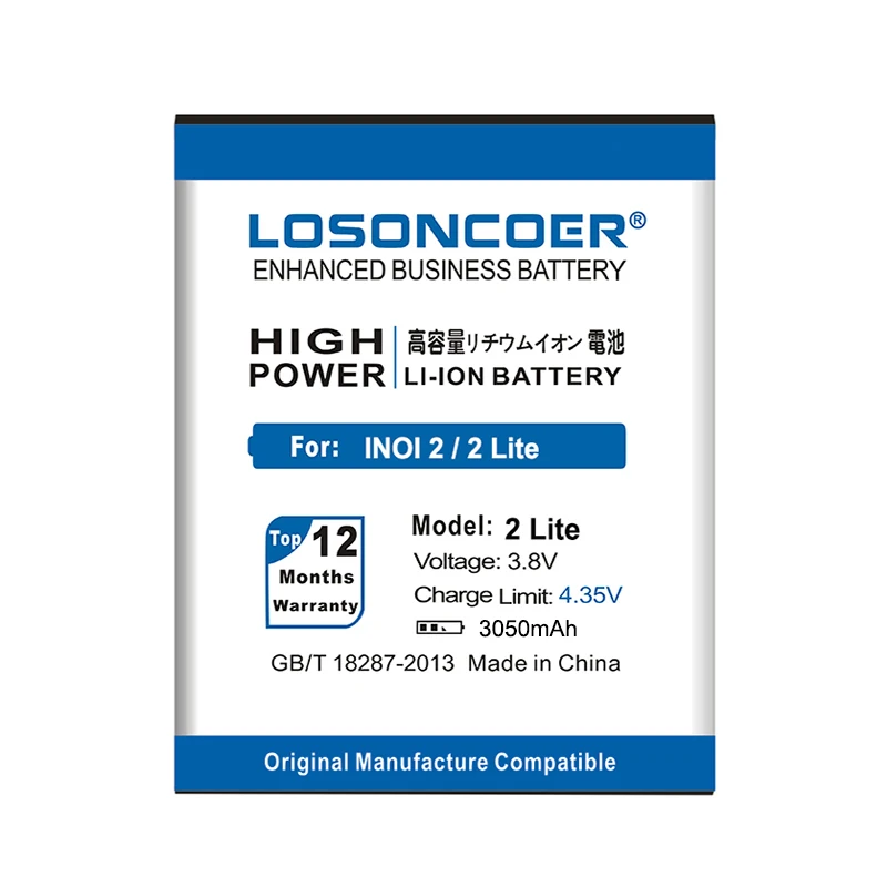 LOSONCOER 3050 мАч 2 LITE Аккумулятор для inei 2 Lite INOI2 Lite умный мобильный телефон батарея+ номер отслеживания