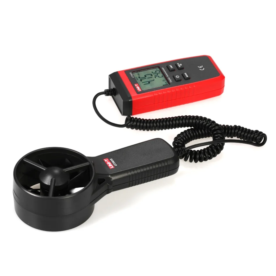 UNI-T UT363S Мини ЖК цифровой анемометр ручной измеритель скорости ветра скорость воздуха тестер температуры - Цвет: Красный