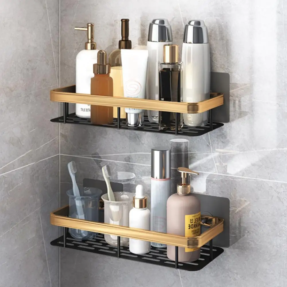 Durable Bathroom Organizer Moisture-proof No Drilling Shampoo Spice Shower Caddy Shower Caddy Bathroom Shelf