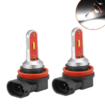 

H1 H3 H4 H7 H11 9005 9006 Super Bright Front and Rear Fog Lights 50W 1860 LED White Headlights Error-free Car Running Lights