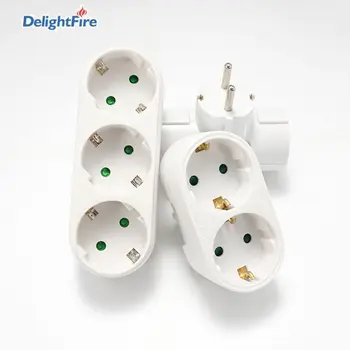

EU Plug Socket Extend Socket 1 to 3 Power Conversion Plug Extended Plug Adapter EU Plug Conversion Socket Power Strip