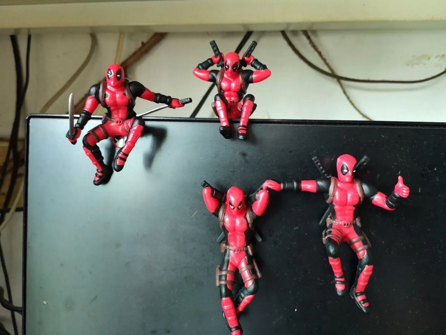 

Marvel X-Men PC Companion Cute 4-Small Deadpool Small Base Base Mini Bag Doll Garage Kit Decoration