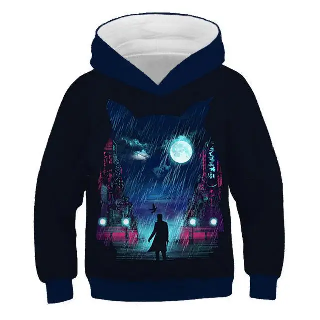 Newest Painted stripe pattern 3D print child fashion Hoodie Boys and girls Hooded Sweatshirt Kids 3D painting Sweatshirt - Цвет: TNT-1175