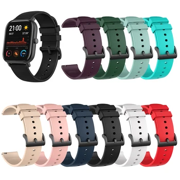 

Silicone Wrist Strap for Xiaomi Huami Amazfit GTR 42MM GTS Bracelet Accessories on My Xiomi Mi Smart Watch Band Leather Straps
