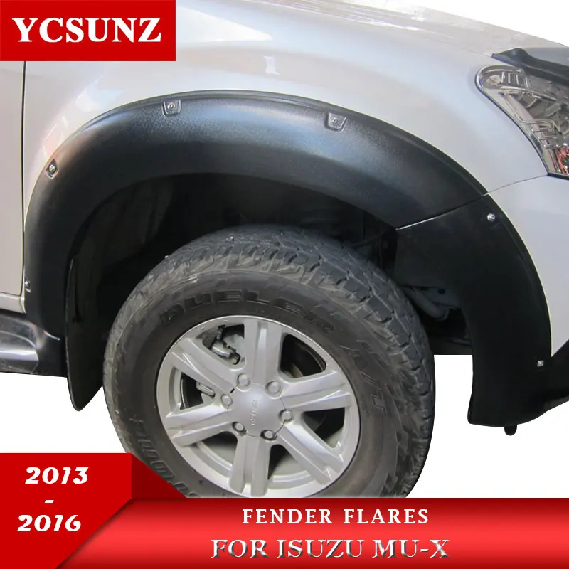 ABS Body Wheel Arches Fender Flares Mudguards For Isuzu Mux Mu x 2013