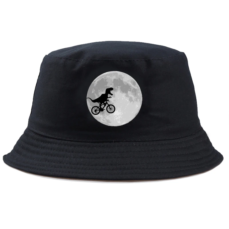 Панама уличная унисекс забавная двухсторонняя шляпа с принтом в виде Луны и