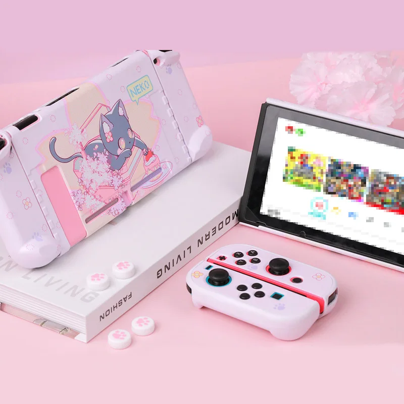 Защитный чехол для игровой консоли Nintendo Switch розовый | Электроника