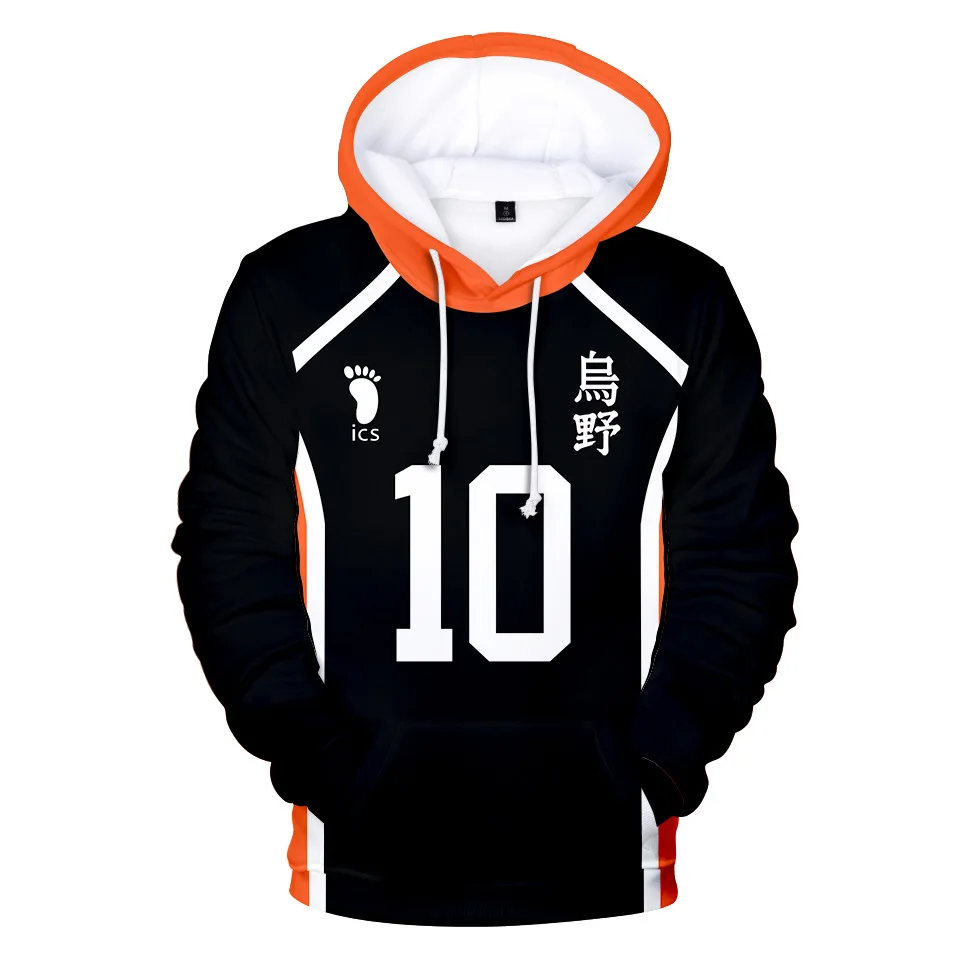 

Anime Haikyuu Cosplay Costumes Hinata Shouyou Jersey Hoodies Sweatshirts Volleyball Haikyuu Cosplay Sportwear Costume