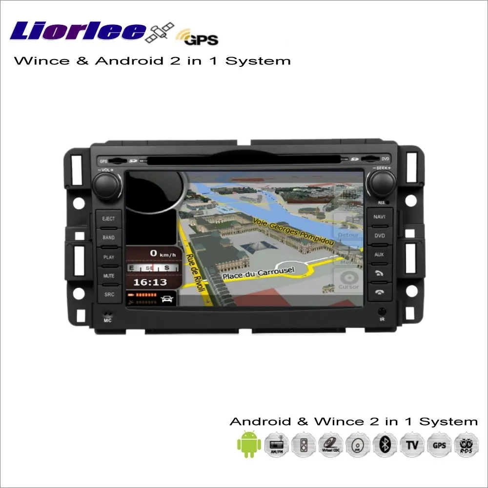 Автомобильный мультимедийный проигрыватель Liorlee для Chevrolet Suburban/Tahoe/Silverado Android