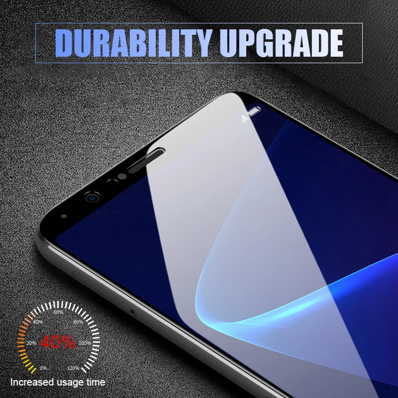 Premium 2-Pack 9H Tempered Glass Screen Protector - Black Blue