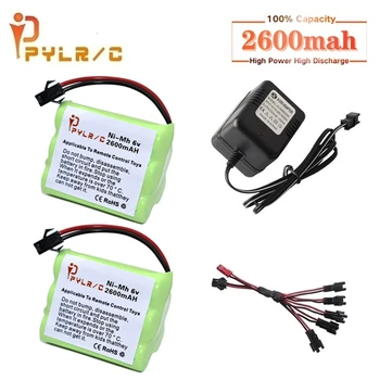 

6v 2600mah Ni-MH Battery And Charger For Rc toys Car Tanks Robots Gun 2600mah AA 6v Rechargeable Battery Pack For Rc Boats