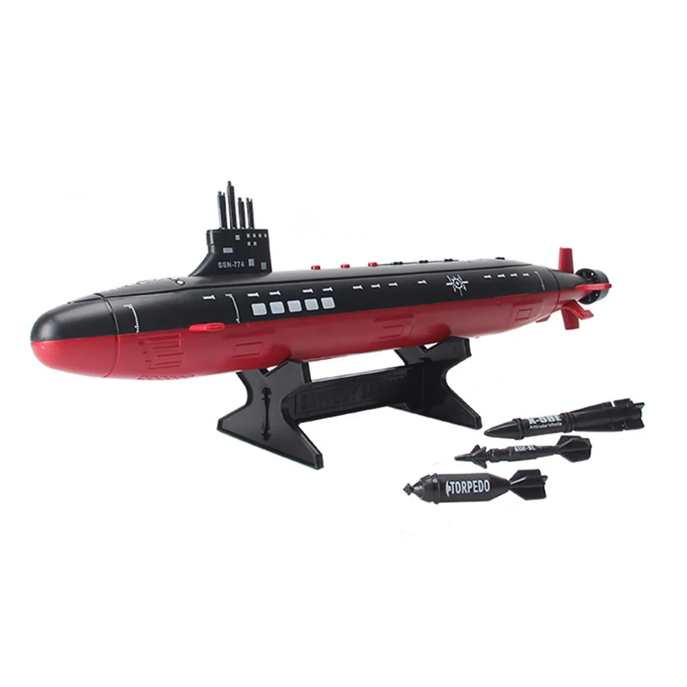 Simulated Military Nuclear Submarine Torpedo Model with Light Sound  Children Birthday Party Decor Desktop Ornament Kids Toy