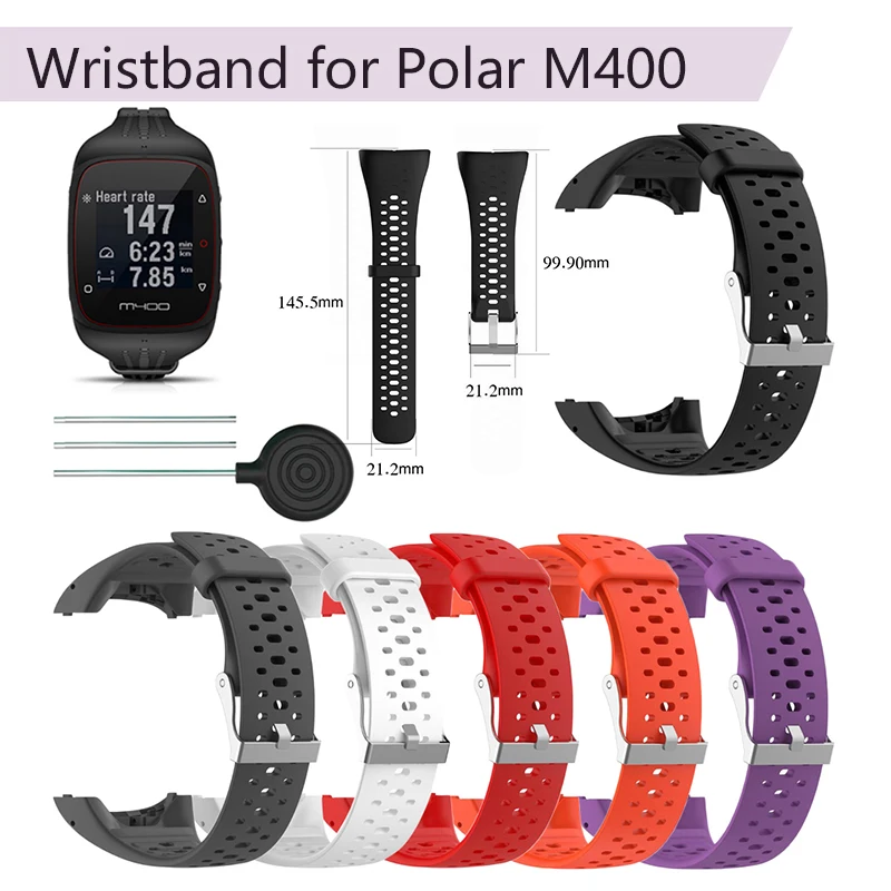 Браслет для Polar M400 силиконовый ремешок для Polar M430 gps Спорт Бег Смарт часы ремешок на запястье Браслет замена