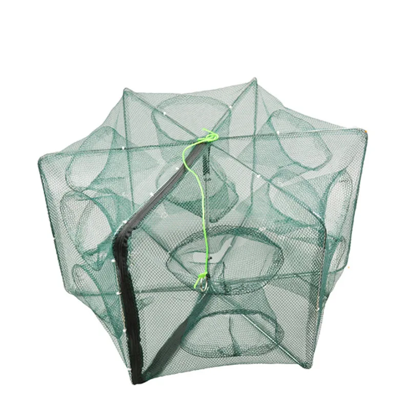 

Automatic Fishing Net Folding Fishing Net Shrimp Cage Nylon Foldable Crab Fish Trap Cast Mesh &T8