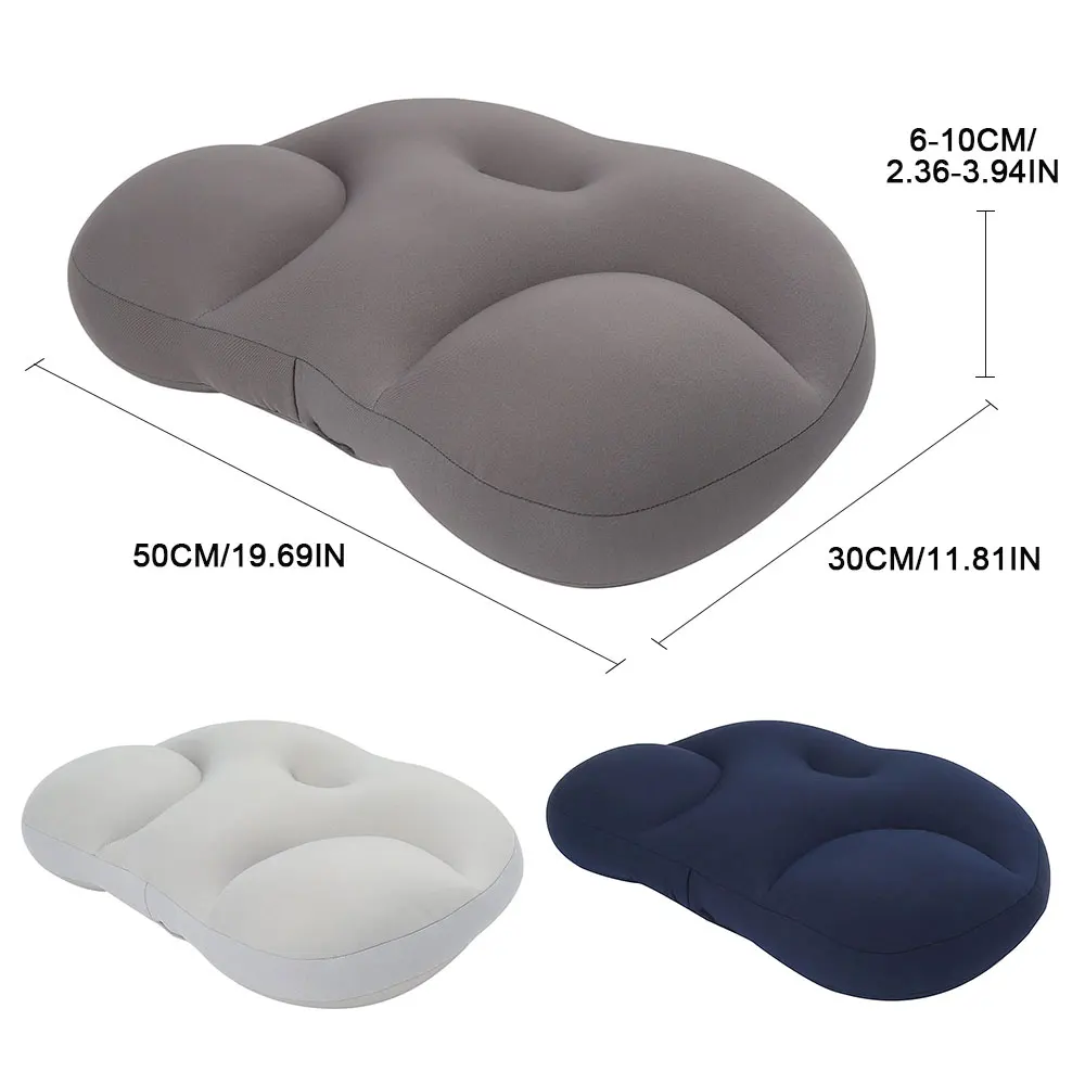 3D Neck Pillow Creative Neck Head Rest Deep Sleep Air Cushion Pressure Relief Pillows Washable Pillowcase Home Textile