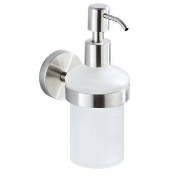 

Kitchen Stainless Steel Restroom Liquid Soap Dispenser Wall Mounted Shampoo Container For Bathroom Manual Operated Hotel Modern