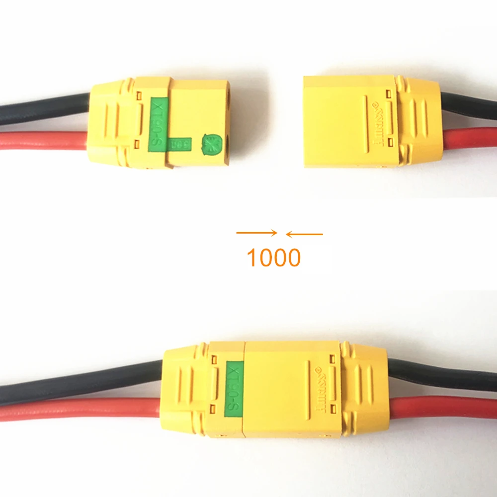Amass Cavi Adattatori XT90H Maschio E XT90E-F Femmina Con Connettori, 20cm 12AWG In Silicone Per Drone FPV E Batterie RC
