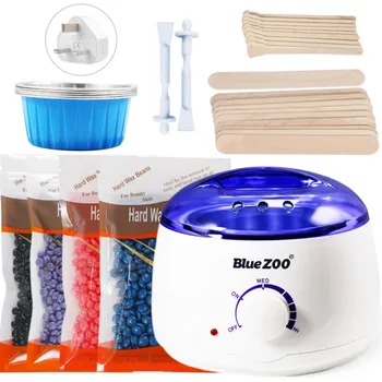 

4 Packs Of Depilatory Wax For Men&Women Eyebrow Body Waxing Kits Hard Scented Wax Warmers Electric Kit