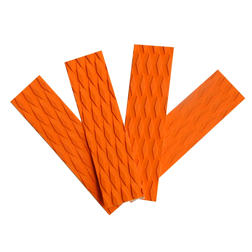 4 Pieces Anti-slip Adhesive EVA Traction Pad Surfing SUP Bar Grips for Surfboard Kiteboard Paddle Board - Various Color