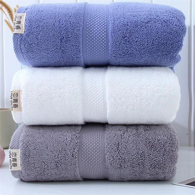 100% Cotton Bath Towel 75x150 Thicken Hand Towel 35x75 Skin-friendly Towels  for Adult Children High Quality Gift Towel toalha - AliExpress