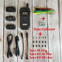 KD-X2 keydiy porta da garagem chave do carro remoto kd x2 generater chip leitor/identificar/freqüência 96 bit 48 com chip e coletor de dados