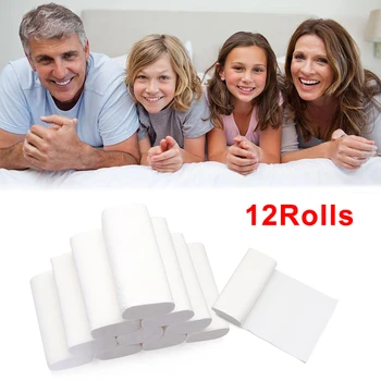 

Hot 3-Layer 12 Rolls Toilet Paper Bathroom Tissue Paper Towels Rolls Strong White Soft Skin-friendly Towels Bathroom Accessories