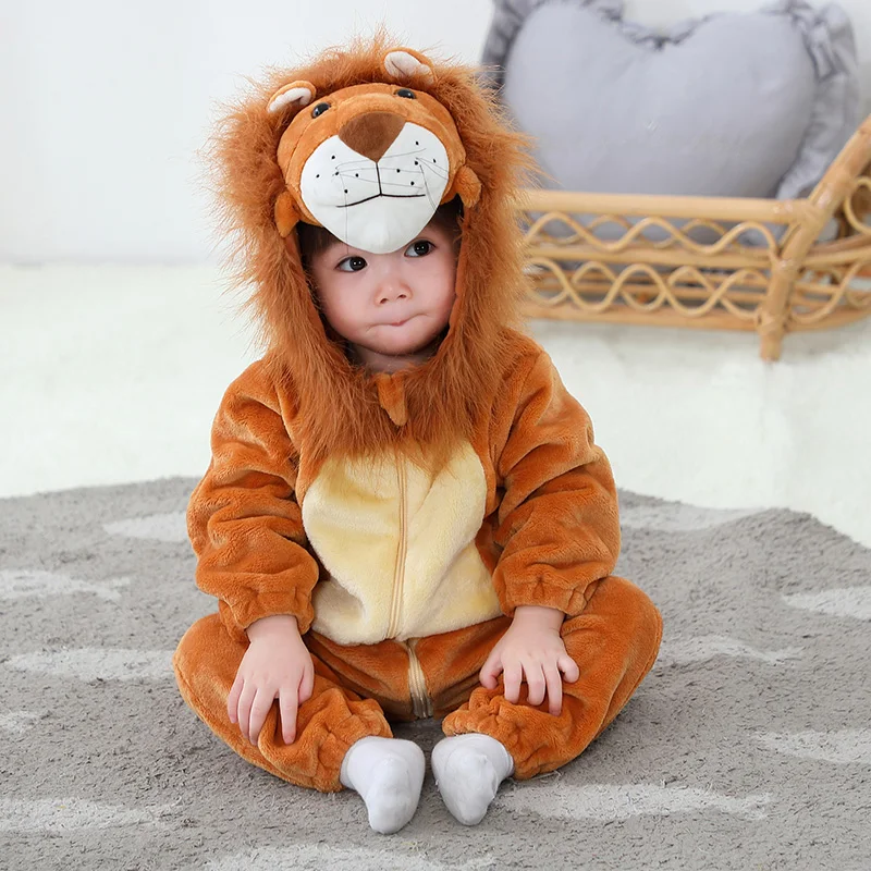 sexy cosplay Umorden Animal King Lion Kigurumi Costume Baby Boys Infant Toddler Winter Pajamas Jumpsuit Onesies Flannel Birthday Fancy Dress ladies halloween costumes