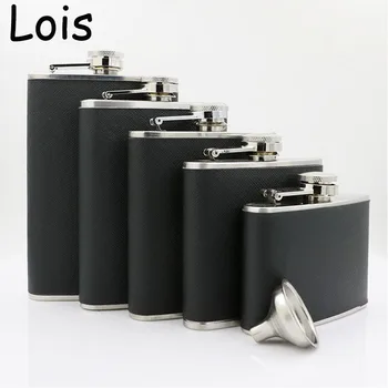 

8oz Wine Hip Flask With Funnel Stainless Steel Alcohol Bottle Bar Whiskey Drinkware Pocket Flask For Party Gift