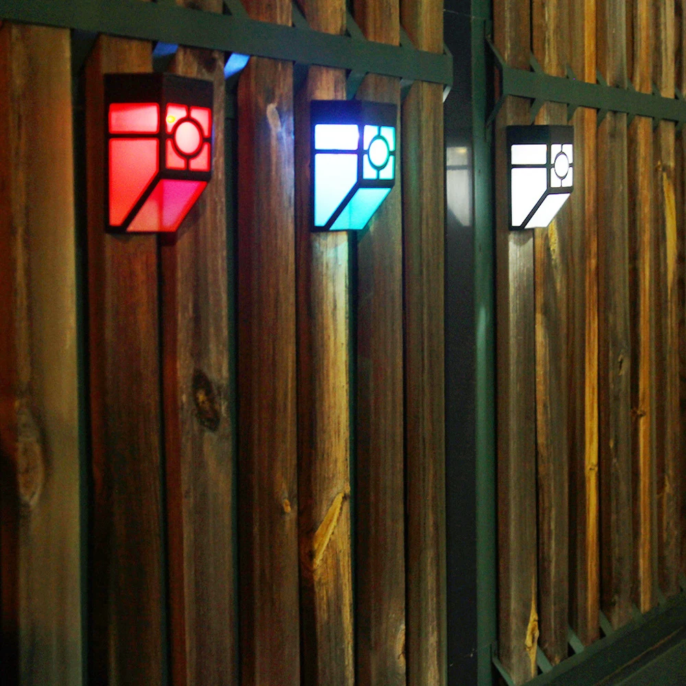 

Solar Retro Wall Lamp Solar LED Pane Lamp Lighting Wall Lamp Outdoor Rainproof Wall Lamp