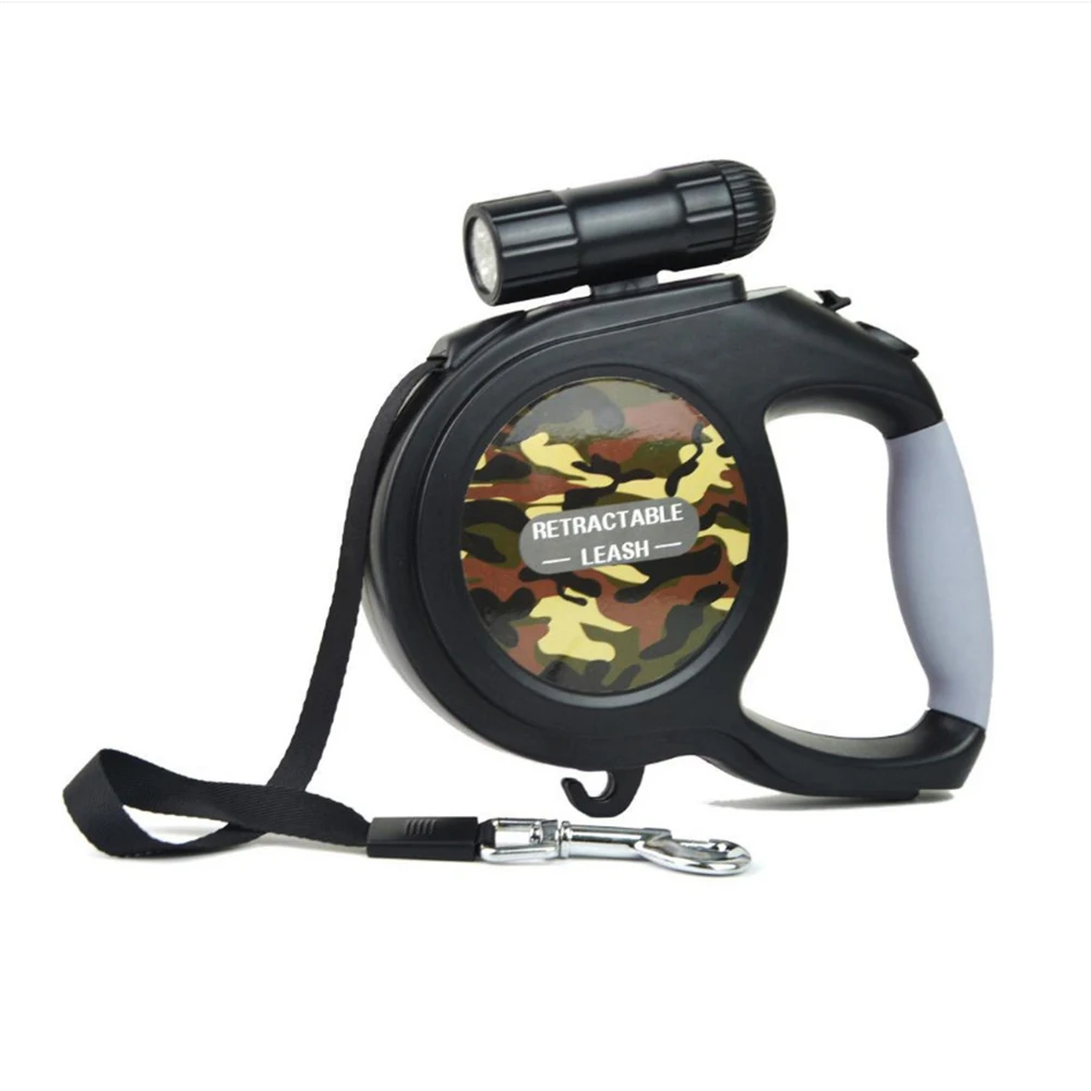 

Pet Traction Rope 5m Extendable Single Headed Pet leash Hand Holding Dog Rope With LED Light Dog Rope for Medium Dog