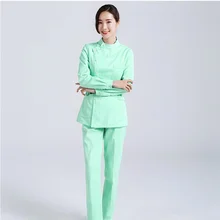 Новая униформа для кормящих женщин, салон красоты, Женское пальто с коротким рукавом+ брюки, Женская медицинская одежда для медсестры, больничная Хирургическая Одежда, скрабы