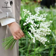 Lovegrace 3 шт. Лилия долины букет невесты цветок букет свадебный цветок невесты Convallaria DIY свадебный Декор