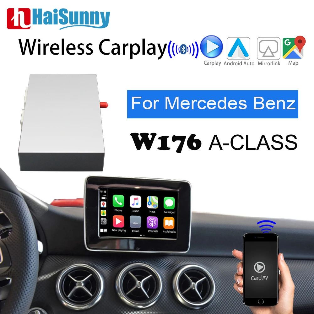 Drahtlose Carplay Fur Mercedes W176 A Klasse Unterstutzung Ntg 4 5 System Android Auto Multimedia Upgrade Bildschirm Mirroring Link Auto Spielen Car Multimedia Player Aliexpress