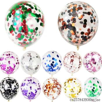 

200 Pcs Latex Balloons Glitter Confetti Balloons Birthday Party Ballon Wedding Decoration 12inch