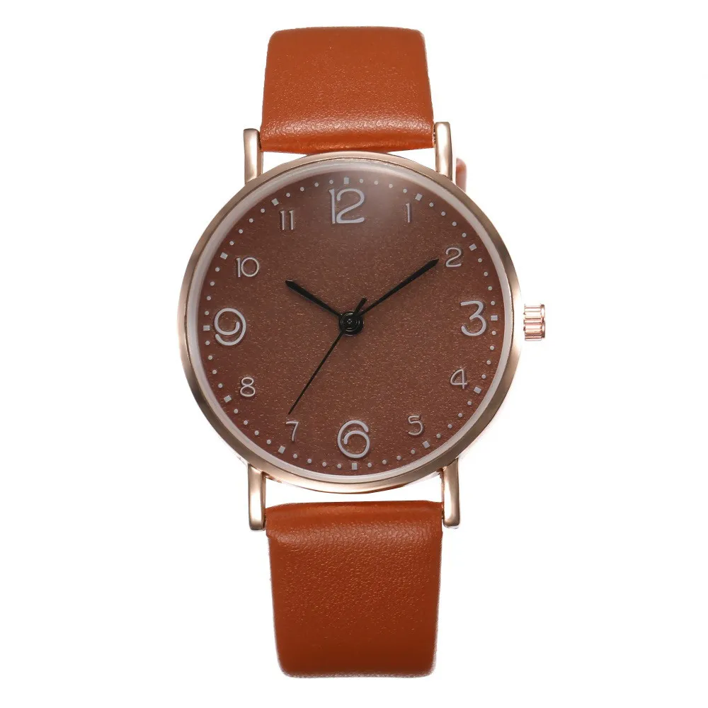 Casual Women Romantic Wrist Watch Leather Designer Ladies Clock Simple Dress Gfit Montre Femme (7)