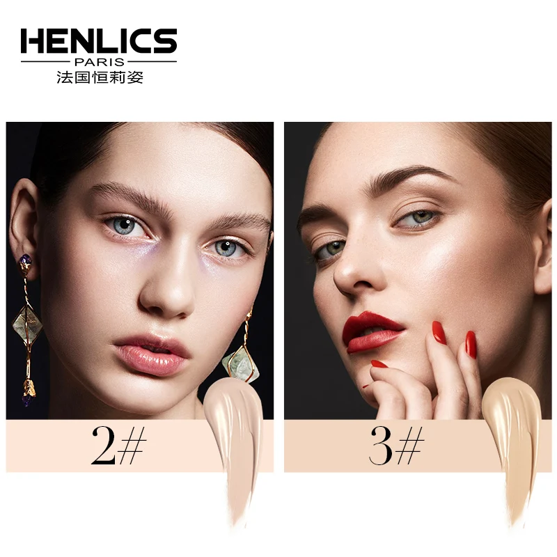 Henlics, корейская косметика, крем для лица, консилер, BB CC, крем, отбеливающий, контроль масла, основа, maquiagem, профессиональная, completa
