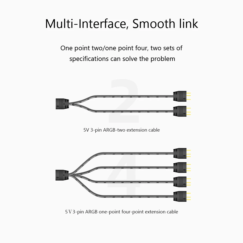 Efficient Cooling Hub: Maximize airflow with our 5V 3Pin Fan Hub Splitter. Sync multiple fans seamlessly. Enhance your cooling setup! Description Image.This Product Can Be Found With The Tag Names Cheap Computer Cables Connectors, Computer Cables Connectors, Computer Office, High Quality Computer Office