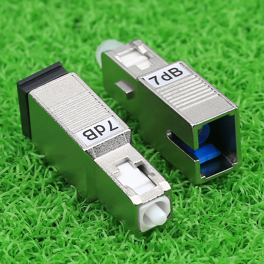 FTTH Fiber Optic Attenuator SC-UPC / SC-APC 7dB Male to Female Adapter Optical Fiber Attenuator Connector Build out Attenuater