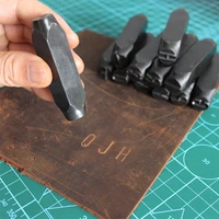 Набор штампов для букв и цифр, закаленная сталь, металл, дерево, кожа, стальной пробойник, алфавит, буквенный номер, инструмент, кожаный штамп для рукоделия — изображение 3