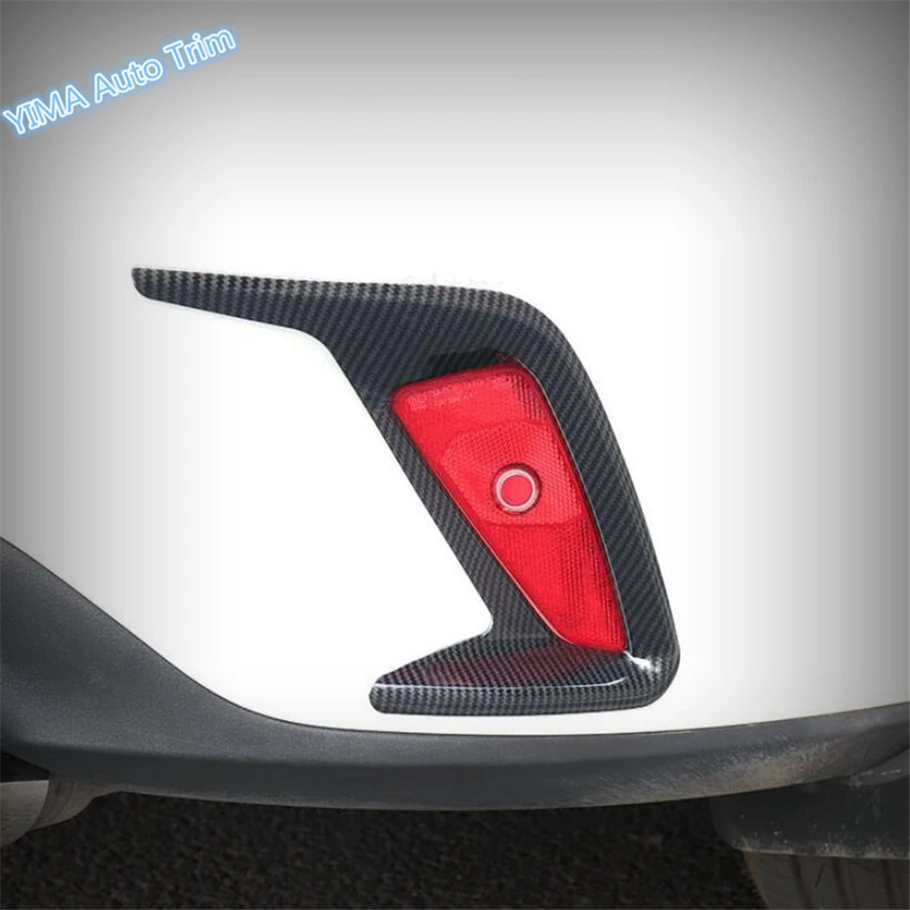 

Lapetus Auto Styling Rear Fog Lights Foglights Lamp Cover Trim ABS Fit For Ford Focus 2019 Sedan / Chrome / Carbon Fiber Look