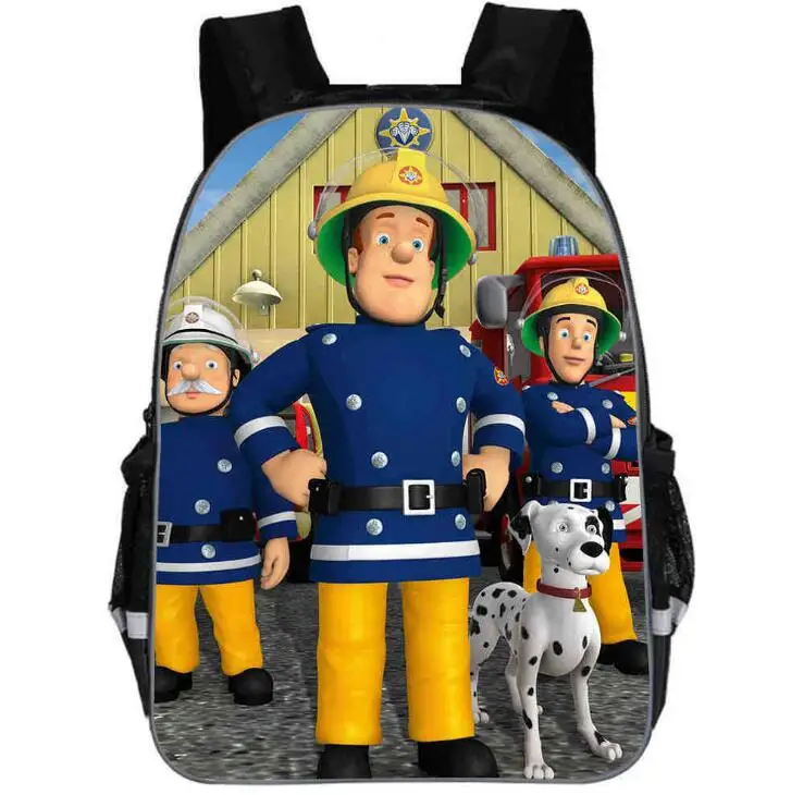 #*Cheap Cartoon Fireman Sam School Bags for Boys New Schoolbags for Children Book Bags for Primary Teen skylanders Girls Backpacks