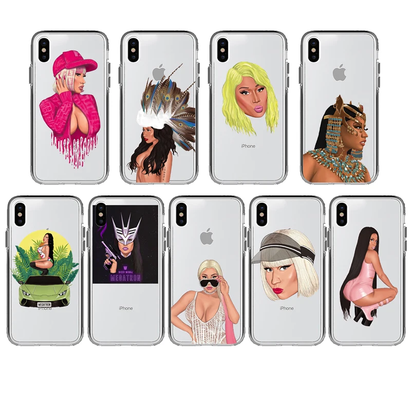 Для iPhone X XR XS Max 7 7Plus 8 8Plus 6 6S Plus 5 5S SE чехол для телефона Nicki Minaj мягкий чехол