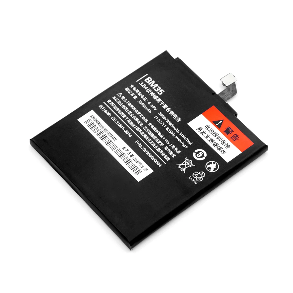 Replacement BM35 BM-35 BM 35 Rechargeable Battery For Xiaomi Mi 4C Mi4c 3.84V 3080MAH Large Capacity