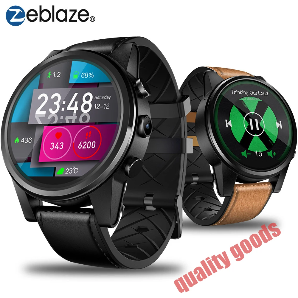 Zeblaze THOR 4 PRO 4G SmartWatch 1 6 с украшением в виде кристаллов Дисплей GPS/ГЛОНАСС Quad Core 16 Гб 600