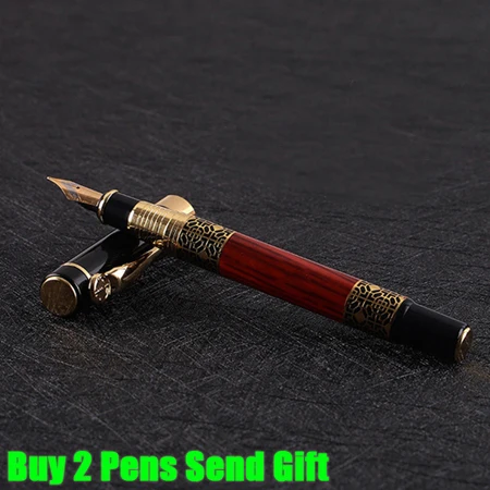 Новое поступление, брендовая авторучка Hero, Офисная ручка для письма, роскошная металлическая чернильная ручка, деловая ручка, купить 2 ручки, отправить подарок - Цвет: 520 Fountain Pen