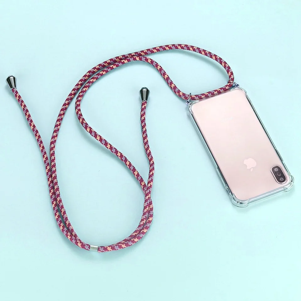 Ремень шнур цепи чехол для телефона для iPhone XS X 11 лента Цепочки и ожерелья шнурки Мобильный обложка чехол для того, чтобы повесить для iPhone Xs X S крышка