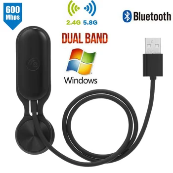 

Driver -Free IEEE802.11AC 600Mbps Dual Band Wireless USB Wifi 5Ghz Adapter Wifi Bluetooth Adapter Wifi Receiver For Windows 10