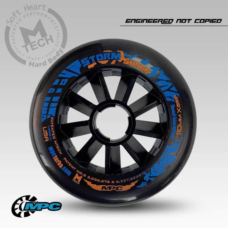 

MPC Wheel Storm Surge Xgrip Wheels Inline Speed Skate Tires 85A 110mm 100mm 90mm Skating Wheel Marathon XFirm X Grip Race Skate